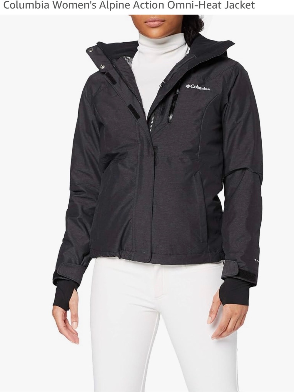 Columbia Women's Black Alpine Action Omni-Heat Ski Jacket Womens Medium
